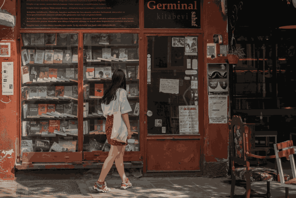 (This image is showing Impact of a good shopfront signage, that is getting attention)
shop front sign board