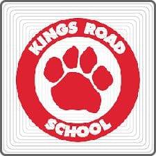 Kings Road School logo – outdoor business signs project completed by Manchester Signs Centre