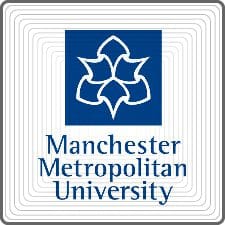 Manchester Metropolitan University logo – outdoor business signs project completed by Manchester Signs Centre
