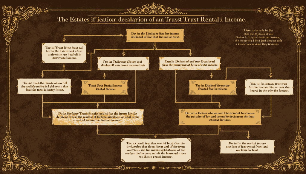 An image illustrating the tax implications of a declaration of trust rental income.