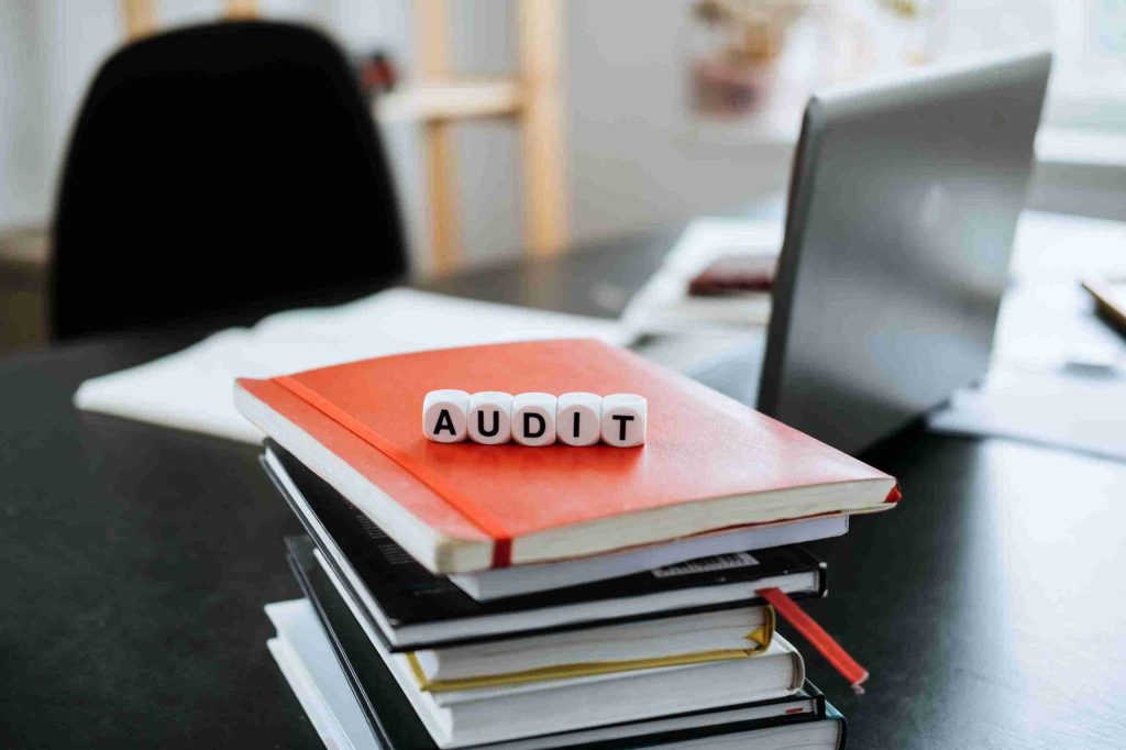 In the image the concept of business audit can be seen very clearly.