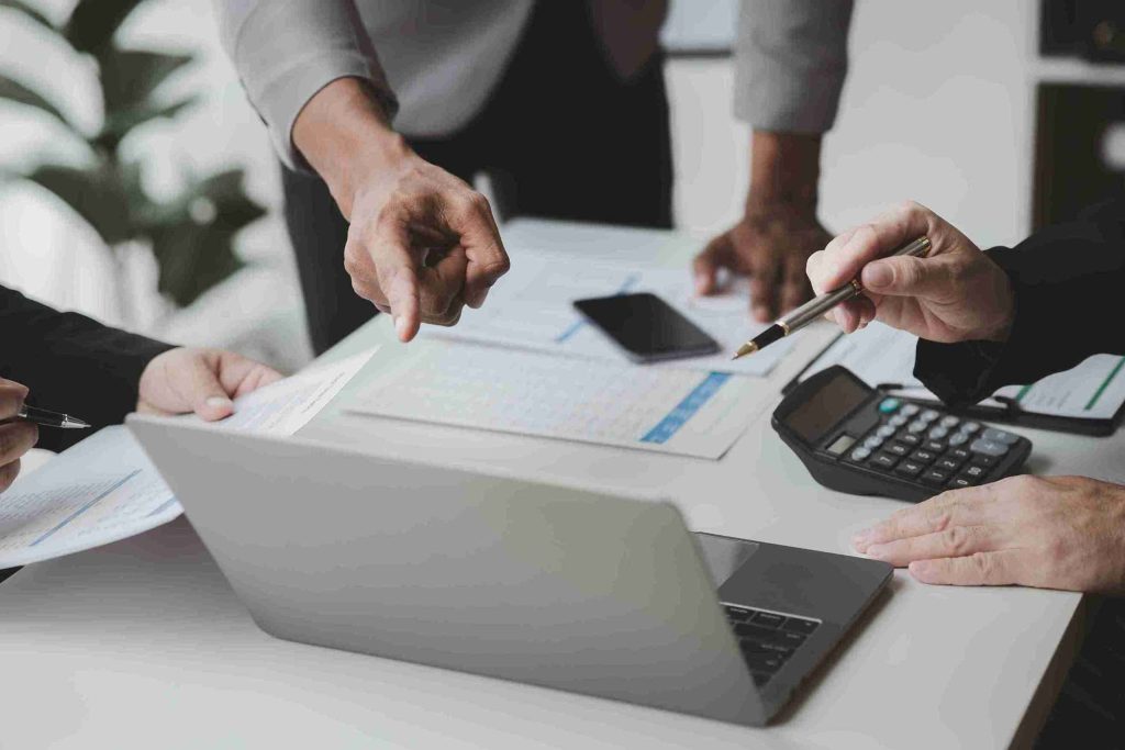 Two businessmen are detecting some COP 9 issues.