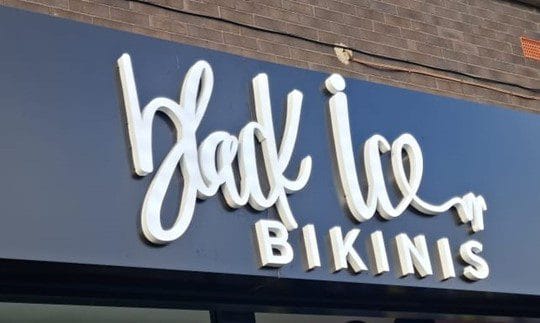 Black Ice 3d Low profile Letters