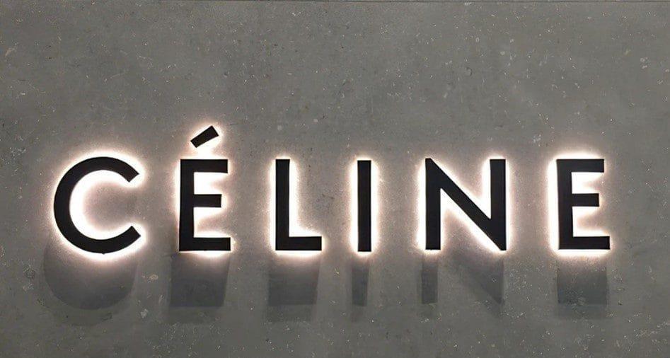 Celine 3D Halo Effect Wall Letters