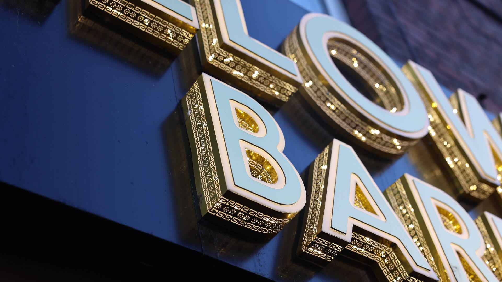 Gold Face 3D Letters in Manchester
