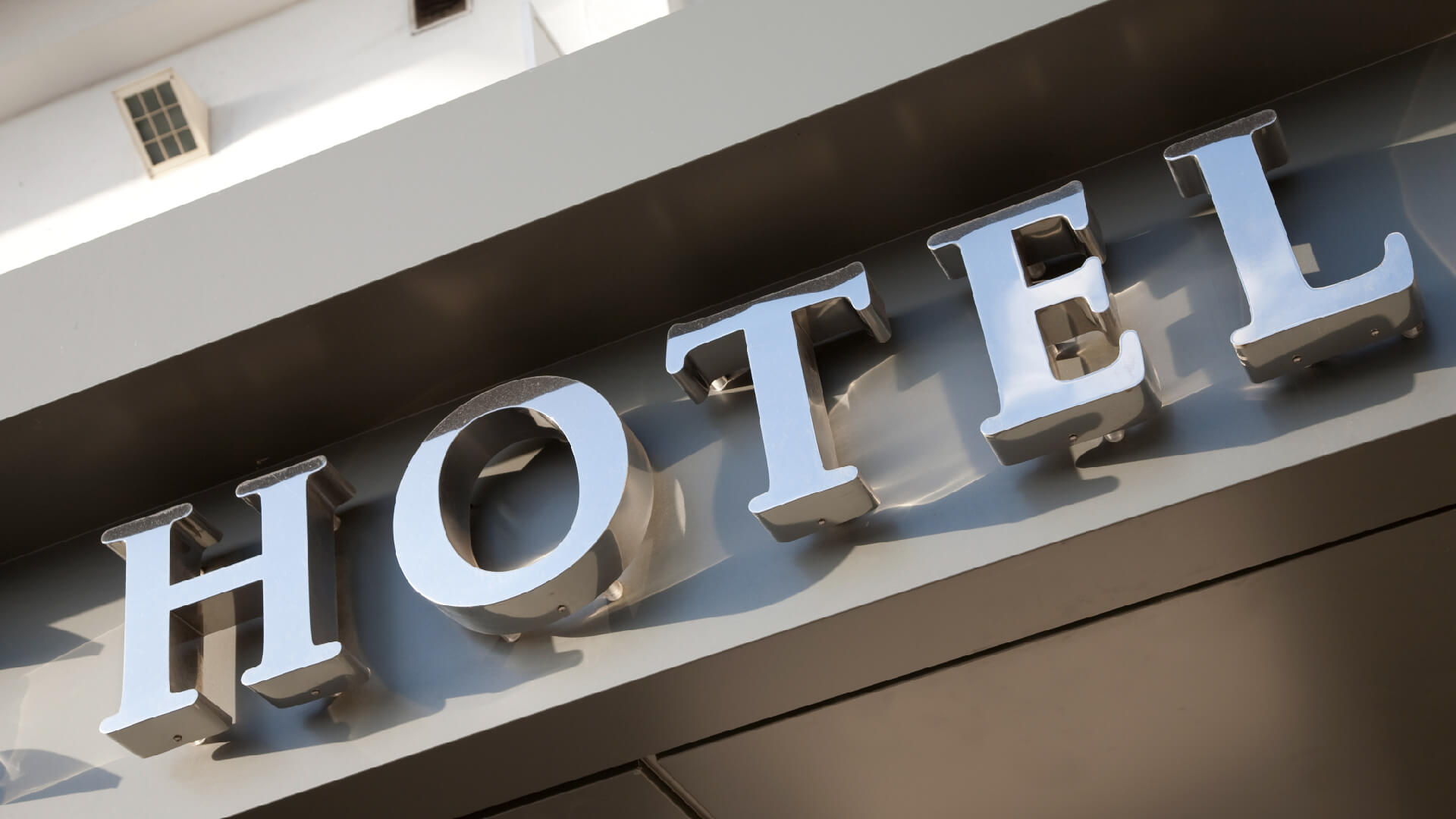 Hotel Silver Mirror 3D Letters