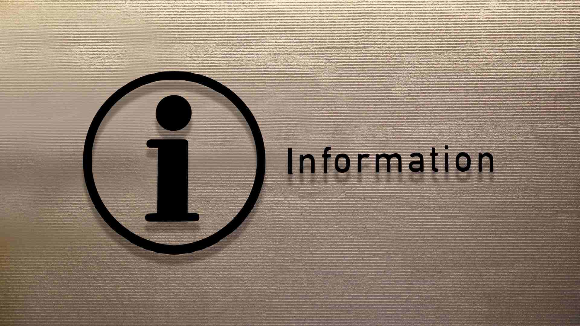 Information Acrylic Wall Branding