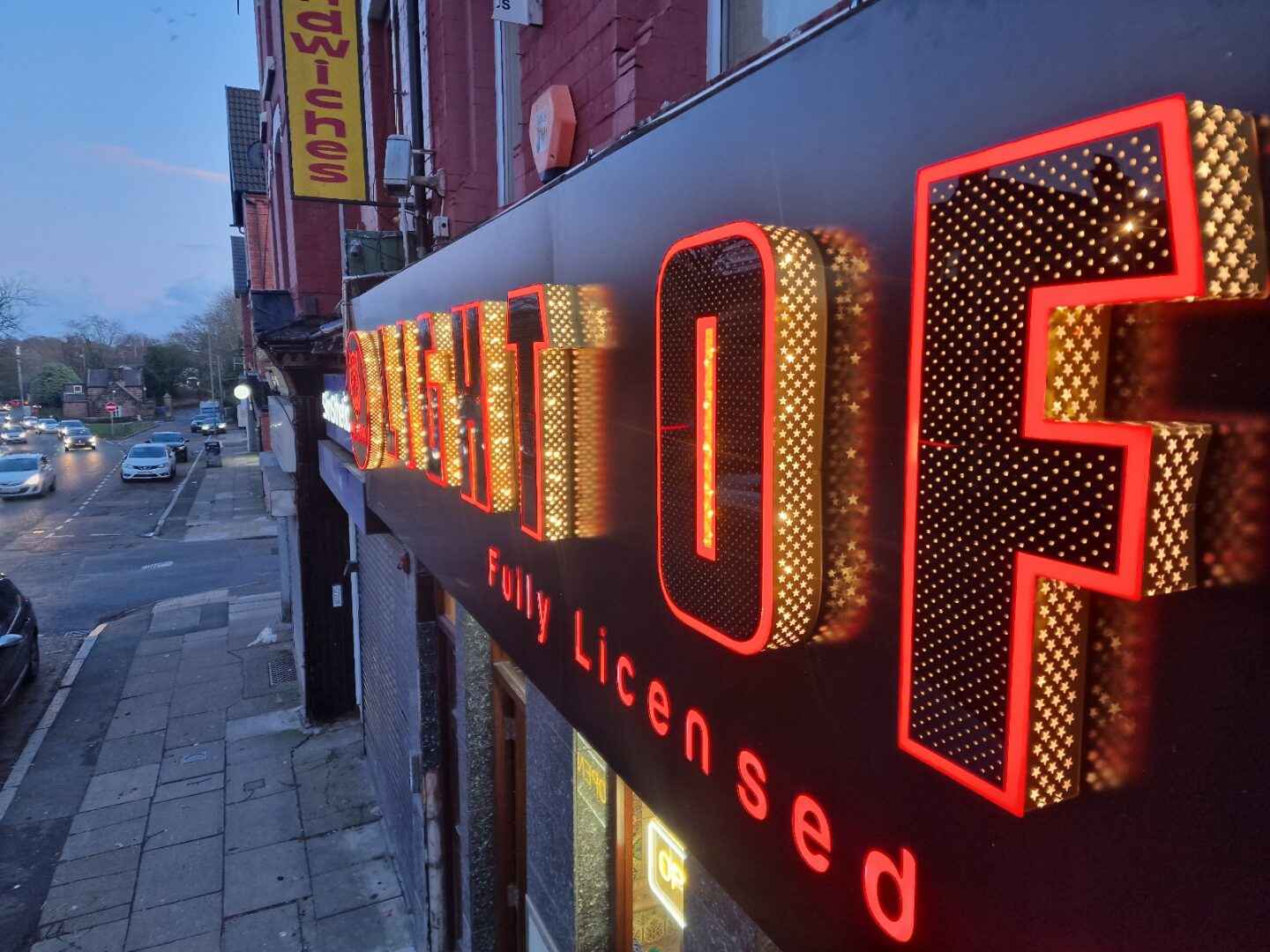 Light of Illuminated Perforated Signage