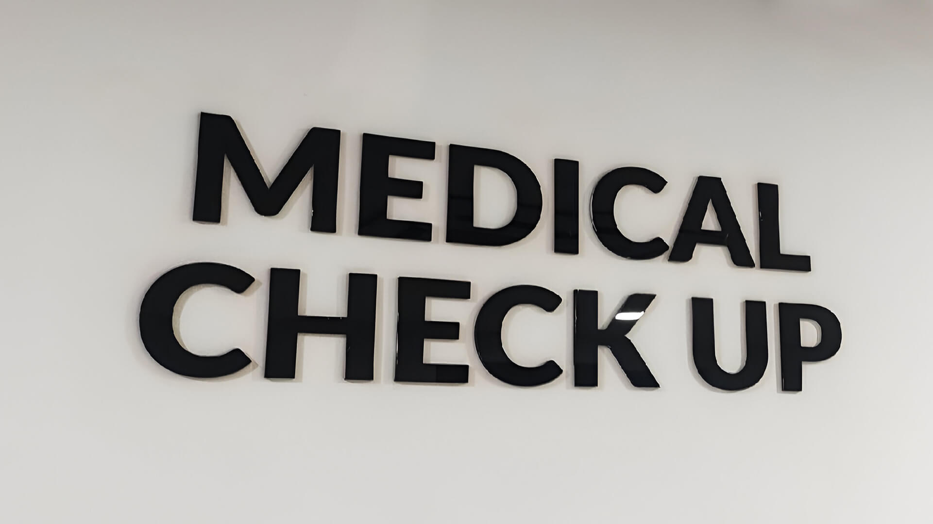 Medical checkup Acrylic Wall Branding