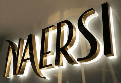 Naersi 3D Halo Effect Wall Letters