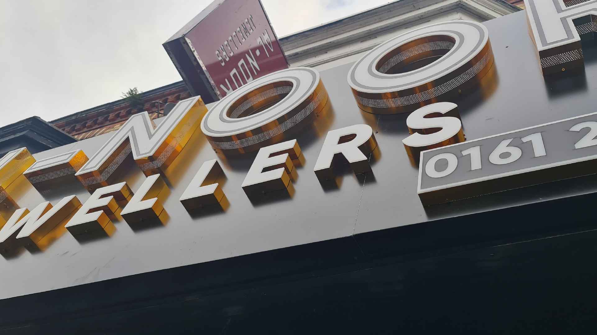 Perforated Side 3D Letters in Manchester