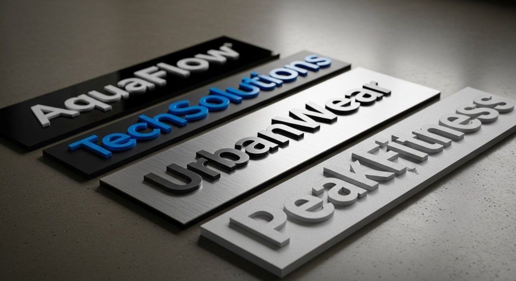 Reception Signs That Create a Strong First Impression for Businesses 1 (Selection of reception sign materials including acrylic, PVC, aluminium, and foam 3D letters for different UK business interiors.) reception signs