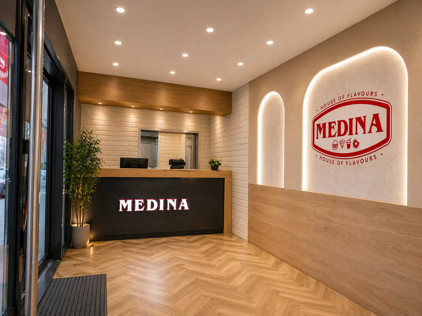 reception sign