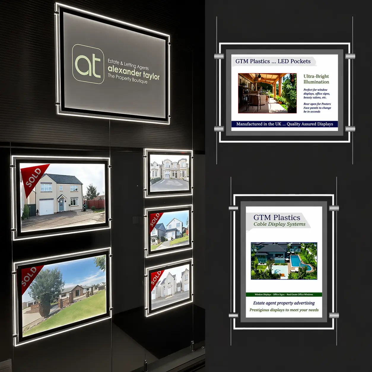 showcasing properties for sale.