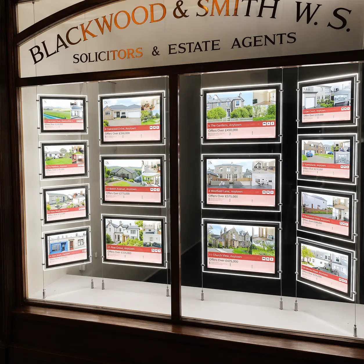 showcasing properties for sale.