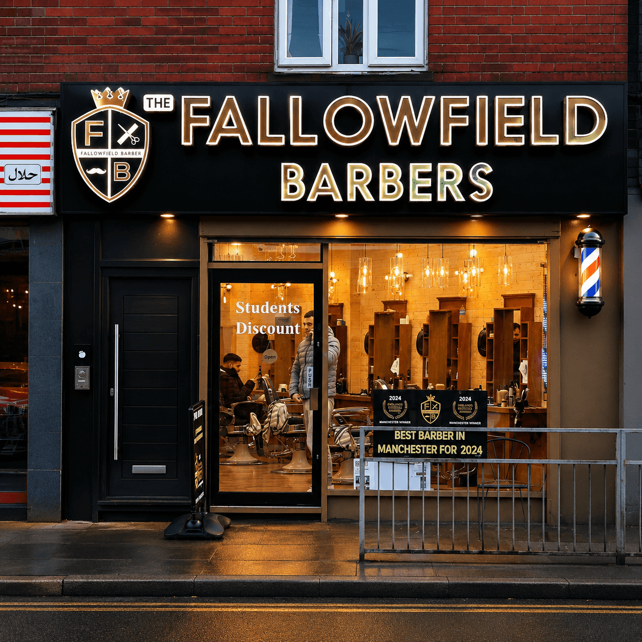 Barber signs