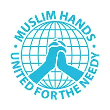 Muslim hand open kitchen logo