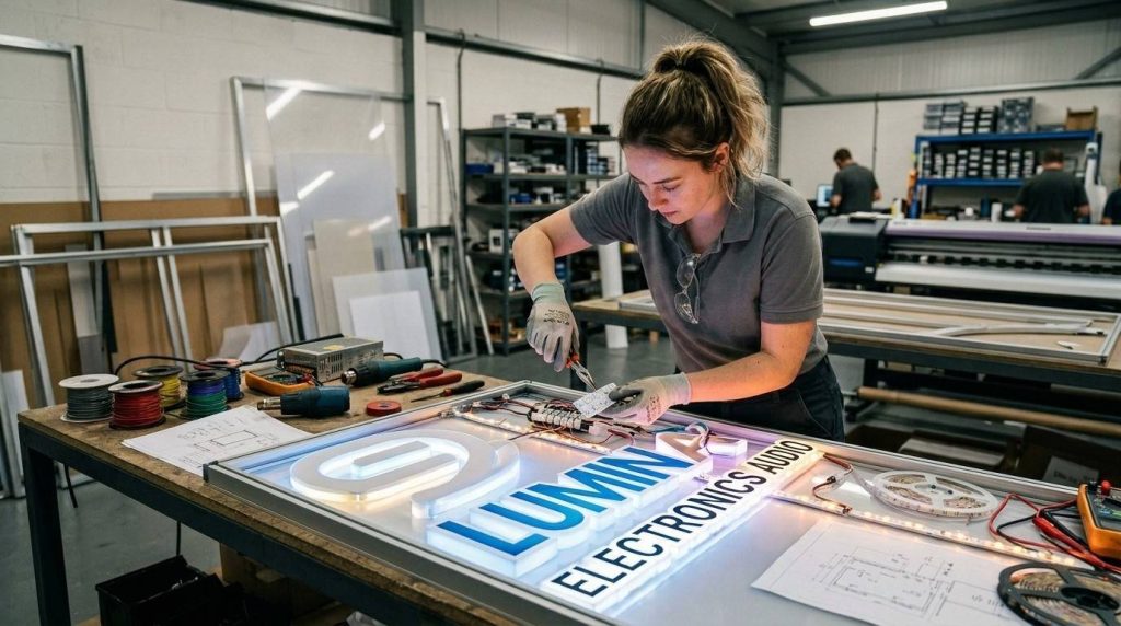 Illuminated Shop Signs VS Non-illuminated | What’s Best for Your Shop? 1 illuminated shop signs