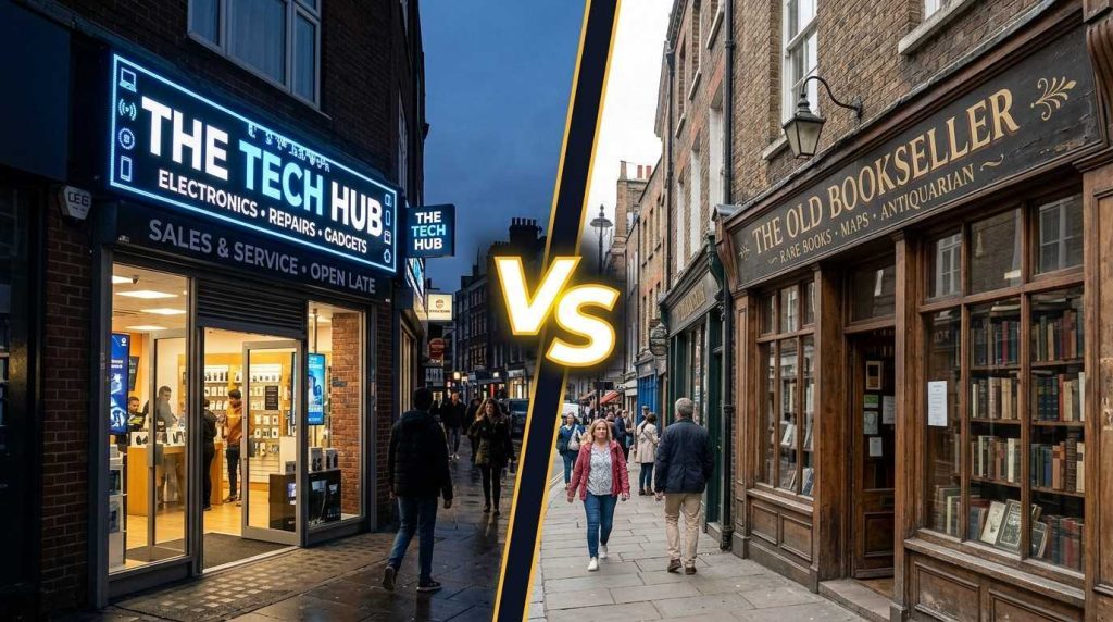 Illuminated Shop Signs VS Non-illuminated | What’s Best for Your Shop? 2 Within the comparison table section, giving readers a visual reference alongside the data.